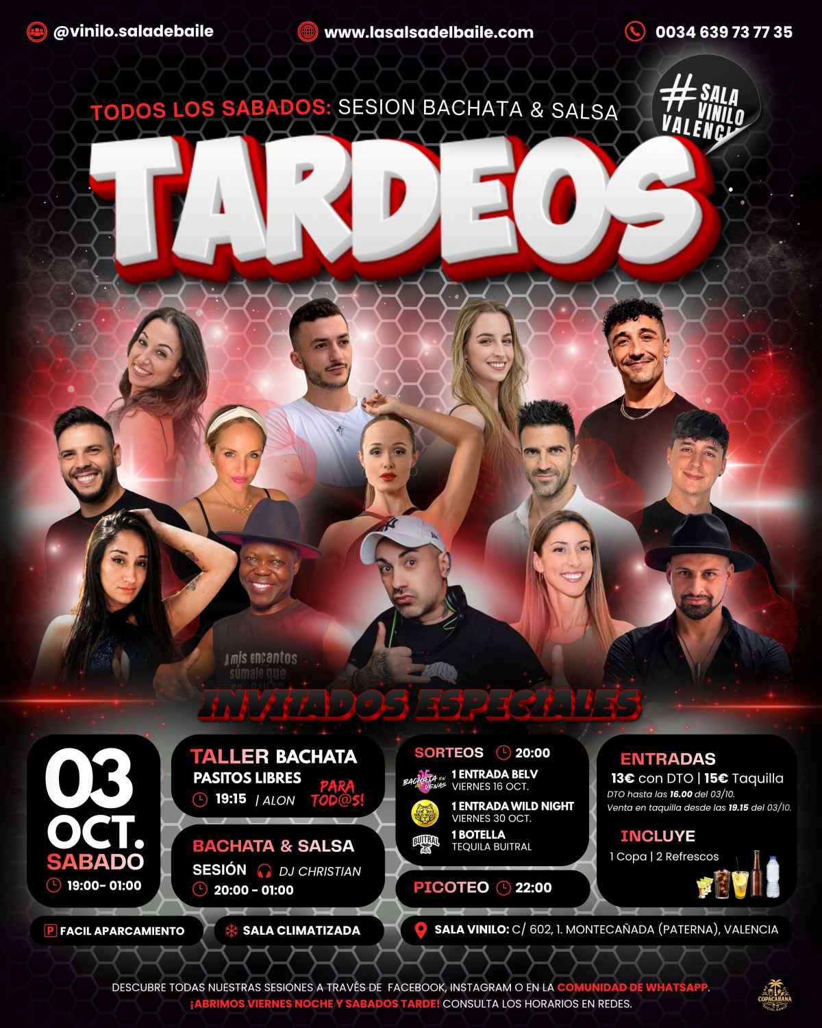TARDEOS VINILO - Sabado 03 Oct.